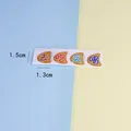 Set of 4 mini resin cake decoration pointers with playful Chinese character designs - Directional Stickers / Pack of 5