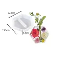 Hexagonal silicone mold for DIY crystal resin hydroponic flower vase and planter set - Hexagon Vase Insert Mold 60-876