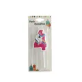 Pink unicorn number 4 birthday candle in blister pack for girls party cake decoration - Unicorn Number 4
