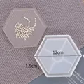 Molde de silicona hexagonal para posavasos de resina cristalina y bases de macetas DIY - Posavasos Hexagonal (60-144)