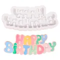 Stampo in silicone Happy Birthday per decorazioni di torte in cioccolato - Happy Birthday Stile B