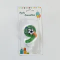 Vela de cumpleaños número 9 con tema de fútbol para decoración de pasteles - Número 9