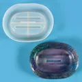 Professionele ovale zeepschaal siliconen mal voor DIY kristal epoxyhars handwerk set - Ovale Stijl (60-893)