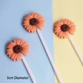 Orange daisy resin cake topper for dessert decoration, 3cm diameter - Orange Set (3 Pieces)