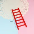 10cm red miniature plastic ladder for creative cake decoration and DIY baking ornament - Ladder Shape / 1 Piece / Red