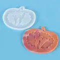 Halloween pumpkin cat silicone mold for DIY resin plaster aromatherapy pendant crafting - Pumpkin Cat Mold (60-982-D)