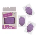 ALYAN purple makeup remover puff set of 3 for deep facial cleansing in original box - Purple Jewelry Set / 3 Pieces (Purple 3pcs)
