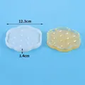 Molde de silicona con forma de flor para posavasos de resina con patrón de estrella - Flor (60-1132)