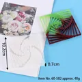 Molde de silicona geométrico cuadrado para posavasos y bases de resina DIY creativos - Forma de Molino de Viento (60-582)