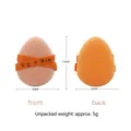 Egg-shaped makeup puff detail with 70mm height and 55mm width dimensions and 5g weight - Princess Theme Air Cushion Puff / OPP Bag / Orange