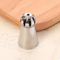 Professional stainless steel ball-shaped Russian torch piping nozzle for cake decorating - 52-68