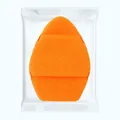 Jumbo XXL thickened orange facial cleansing sponge for deep scrubbing in clear bag - XXL Bagged with Lanyard / Orange Yellow