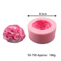 Professional carnation flower silicone mold for fondant and cake decoration, pink 8.5cm - Carnation Double Petal Flower (50-758) / 8.5cm