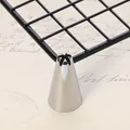 Edelstahl Spritztülle für Tortendekoration und Sahnehaube DIY Backwerkzeug Zubehör - Fünfblättriger Stern Stil (40--21) / 40--21 / Silber