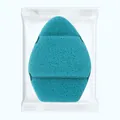 Teal XXL thickened sponge face wash scrubber with finger strap for deep cleansing - XXL Bagged with Lanyard / Pine Green