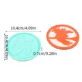 Halloween witch silicone mold for resin DIY crafts with 10.4cm diameter size - Round Witch Mold - Light Blue (60-976-C)