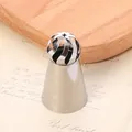 Professional stainless steel Russian ball torch piping tip for creative cake decorating - 52-69