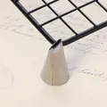 Professionelle Spritztülle aus Edelstahl mit gezackter Spitze für Tortendeko - Flacher Gezackter Stil (40-25) / 40-25 / Silber
