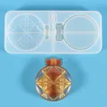 Molde de silicona con diseño de rombos para crear espejos de maquillaje compactos DIY - Rejilla de Rombos (60-896) / Molde para Espejo Compacto