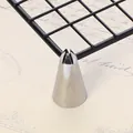 Professionelle Edelstahl Spritztülle für Tortendekoration und Sahnecreme Gebäck. - Einfacher Stern Stil (40-19) / 40-19 / Silber
