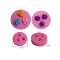 Pink small flower daisy silicone mold for fondant chocolate and cake decoration, 4.6cm size - Daisy Sunflower (50-98) / 4.6cm / Pink