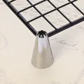 Professionelle Sterntülle aus Edelstahl zum Dekorieren von Kuchen und Keksen im DIY - Mehrzahnstern Stil (40-23) / 40-23 / Silber