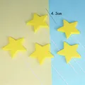 Adornos de espuma de estrella amarilla para tartas con marcado de dimensiones - Estrella / 5 Piezas / Amarillo