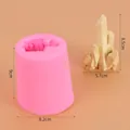 Silicone mold for DIY crystal iceberg cake decoration with dimensions and 355g weight - Pink Extra Large Coral Stone 50-1863