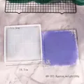 Molde de silicona cuadrado grande para posavasos de resina DIY con bandeja - Molde de Posavasos Cuadrado Grande (60-355)