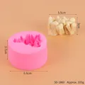 Pink coral rock mountain silicone mold for DIY baking with size and weight markers - Pink Small Coral Stone 50-1860