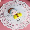 Cute handmade polymer clay grandmother cake topper for elderly birthday celebration - Grandmother Ornament