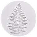 Molde de silicona blanca con forma de hoja de helecho para decoración de pasteles - Hoja de Helecho (50-1304-B)