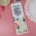 Vela de cumpleaños número 6 plateada de alta calidad para decoración de tartas y fiestas - Número 6 / Plateado
