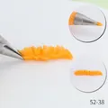 Stainless steel cake decorating piping nozzle tip showing ruffled wave icing effect 52-38 - 52-38