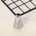 Sternförmige Edelstahlspritztülle für die DIY-Kuchendekoration und Sahnehäubchen - Gezackter Öffnungsstil (40-11) / 40-11 / Silber