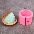 Roze 3D-garenbal siliconen mal voor DIY kaarsen en zeep maken handgemaakte ambachten - Bol Wol Stijl A (50-1423-A) / Wit