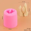 Pink silicone mold for crystal iceberg cake decoration with dimensions - Pink Large Coral Stone 50-1862