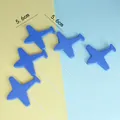 Lote de cinco adornos para tartas en forma de avión de espuma azul, 5,6 cm de ancho - Avión / 5 Piezas / Azul marino