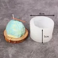 3D bol wol siliconen mal voor DIY kaarsen maken en mousse taarten, gewicht 175 gram - Bol Wol Stijl D (50-1423-D) / Wit
