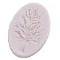 Molde de silicona blanco con relieve de árbol para decoración de tartas y fondant casero - Rama de Árbol (50-555-B)