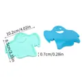 Ghost shaped silicone mold for Halloween DIY aromatherapy pendant in blue and mint - Ghost Mold - Blue (60-987-C)