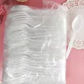 Pack de 100 cuillères-fourchettes jetables en plastique blanc pour gâteaux et glaces - Cuillère-Fourchette Pointue / Pack de 100 / Blanc