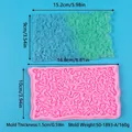 Silicone fondant lace mat mold for DIY cake decorating in pink and blue color variants - Pink (50-1893-A)