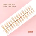 Professionele nude verloop kunstnagels, 30 stuks per strip, variant S171-T stijl - S171-T
