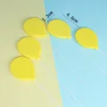 Set de 5 adornos para tartas con forma de globo de espuma amarilla para decorar pasteles - Globo / 5 Piezas / Amarillo