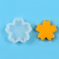 Sakura cherry blossom shape silicone mold for fondant and chocolate cake decorations - Translucent Sakura (50-2186) / 3.2cmx3.2cmx0.9cm / White