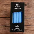 10-pack of classic blue taper candles, 1.8x20cm size, perfect for wedding decor - 1.8x19cm Long Taper Candle / 10 Piece Set / Blue