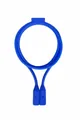 Detail view of the blue silicone magnetic anti-lost strap for wireless headphones - Blue