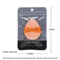 Professional peach-colored makeup sponge beauty blender in 140x100mm size packaging - Princess Theme Air Cushion Puff (Flocking + Makeup) / Bag A / Orange