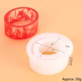 Elliptical C-shaped silicone mold for DIY resin bracelet with 6x5cm dimensions - Model 50-1961 (C-Shape Bangle Mold)